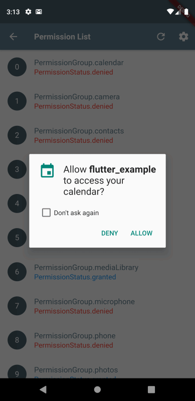 Android Based Permission system