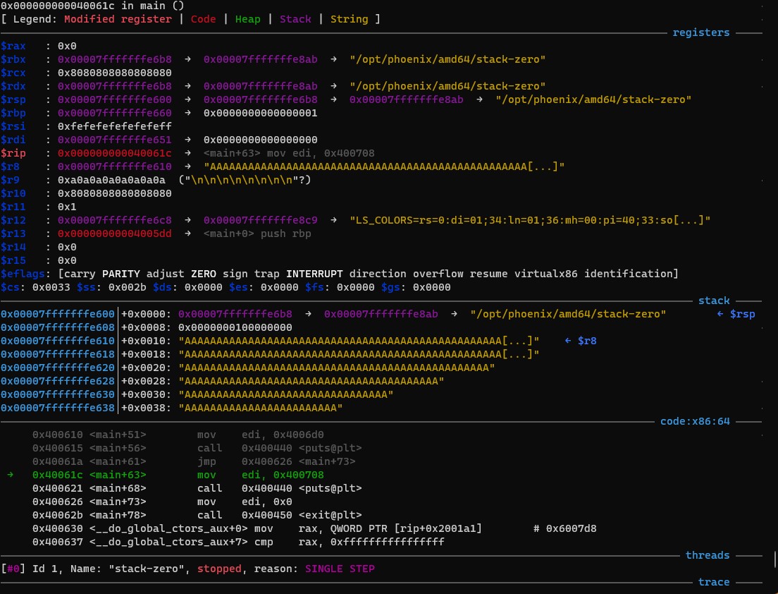 Stack Memory Layout